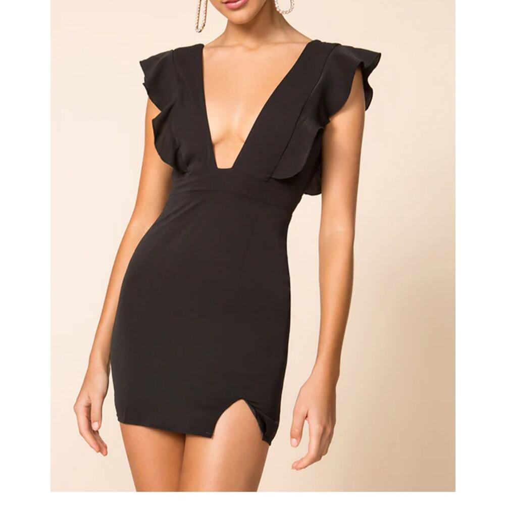 Nwt Superdown Harlow mini dress black sz Medium